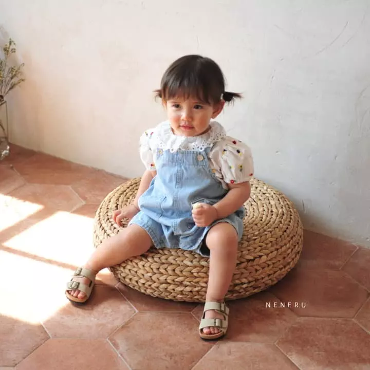 Neneru - Korean Baby Fashion - #smilingbaby - Bebe Dalgona Dungarees - 3