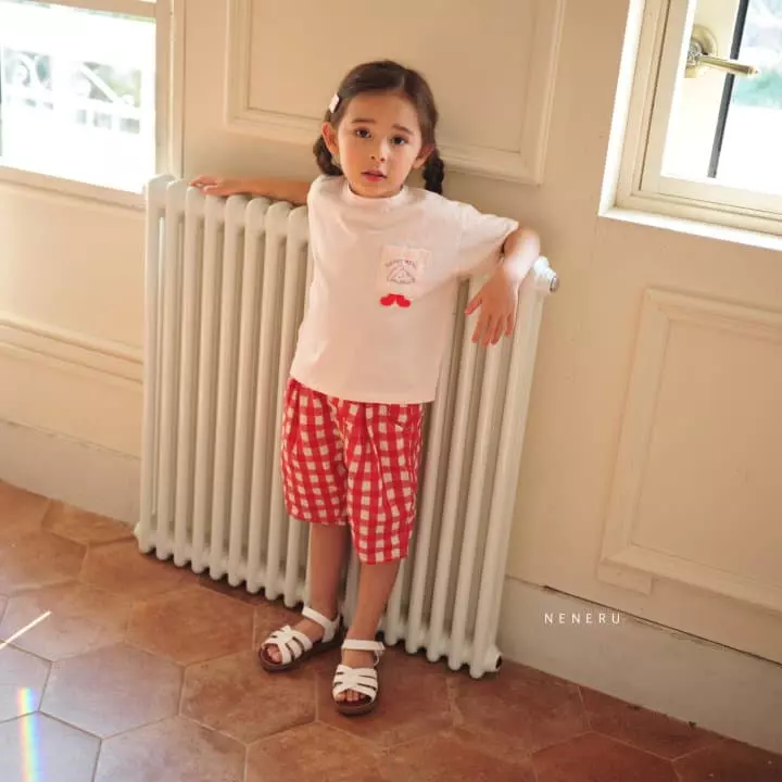 Neneru - Korean Baby Fashion - #smilingbaby - Bebe Coco Check Pants - 2