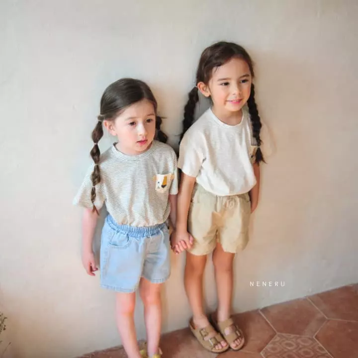 Neneru - Korean Baby Fashion - #smilingbaby - Bebe Lion Stripes Tee - 11
