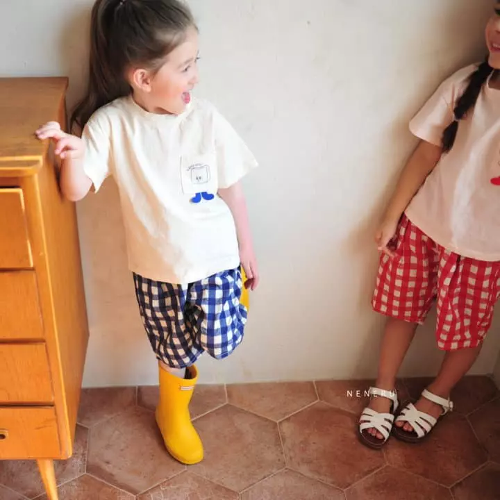 Neneru - Korean Children Fashion - #childofig - Coco Check Pants - 4
