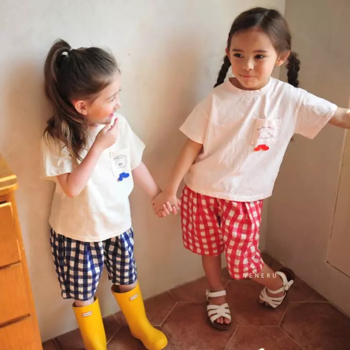 Neneru - Korean Children Fashion - #fashionkids - Coco Check Pants - 7