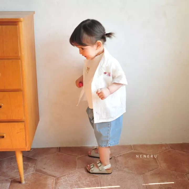 Neneru - Korean Children Fashion - #minifashionista - Fox Embroidery Shirt - 6