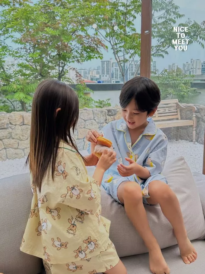 Nice To Meet You - Korean Children Fashion - #Kfashion4kids - Sleep Pajama Set - 8