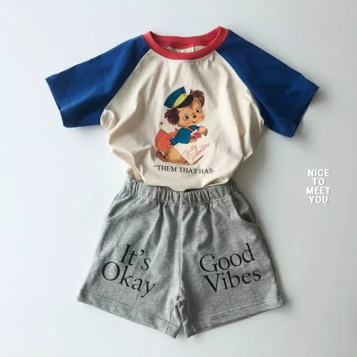 Nice To Meet You - Korean Children Fashion - #childofig - Bera Raglan Tee - 7
