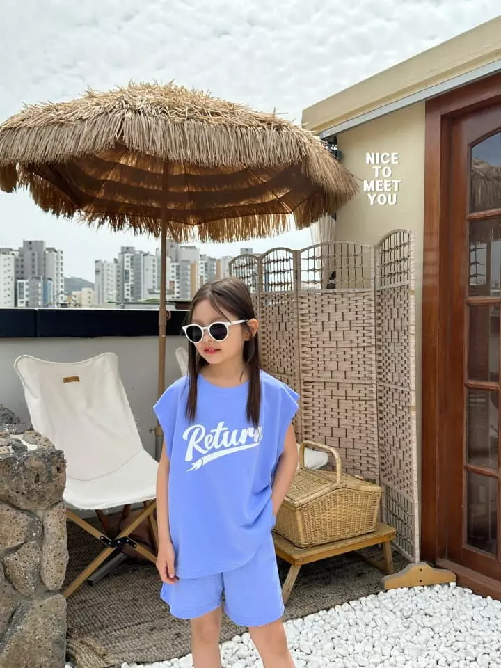 Nice To Meet You - Korean Children Fashion - #childofig - Return Top Bottom Set - 7