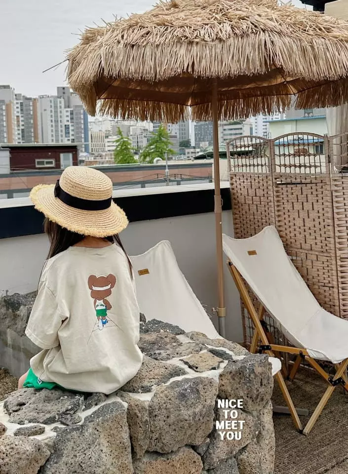 Nice To Meet You - Korean Children Fashion - #prettylittlegirls - Runninrg Bear Tee - 4