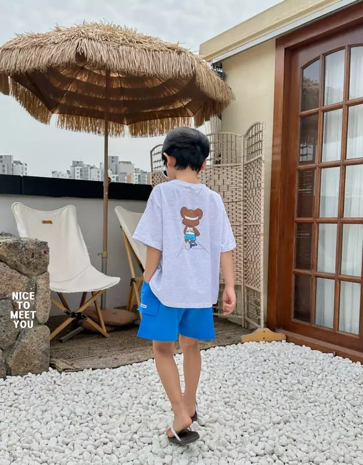 Nice To Meet You - Korean Children Fashion - #childofig - Runninrg Bear Tee - 5