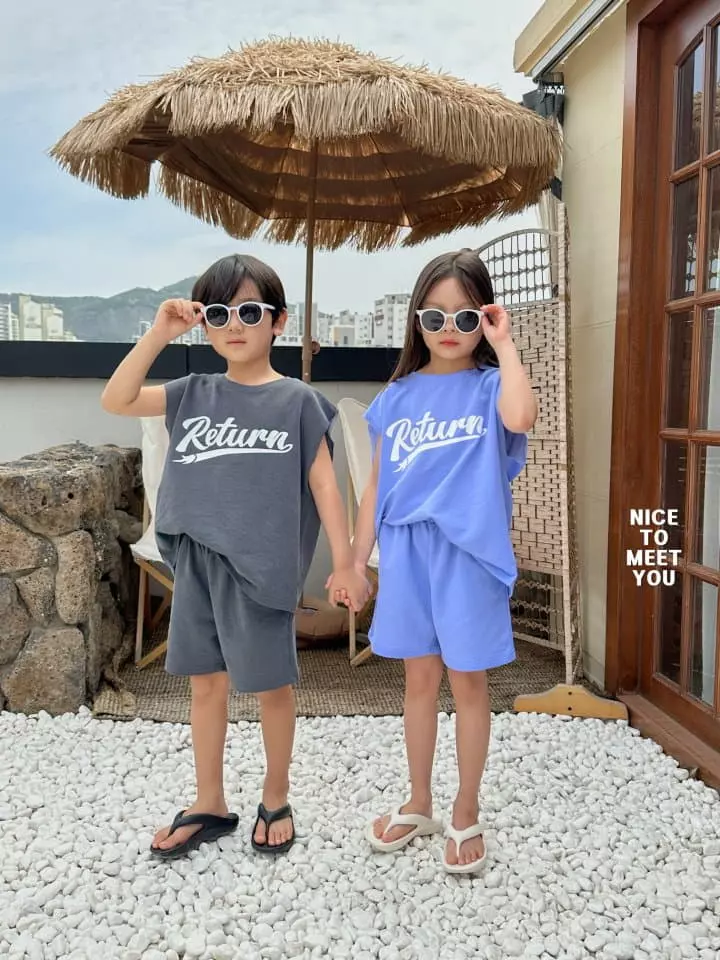 Nice To Meet You - Korean Children Fashion - #childrensboutique - Return Top Bottom Set - 8