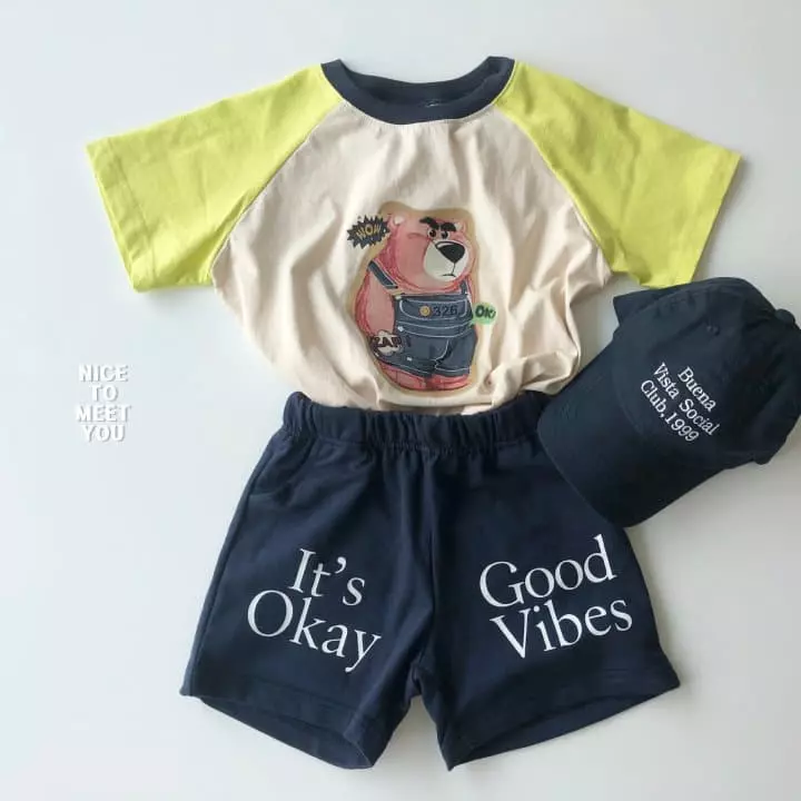 Nice To Meet You - Korean Children Fashion - #designkidswear - Bera Raglan Tee - 10