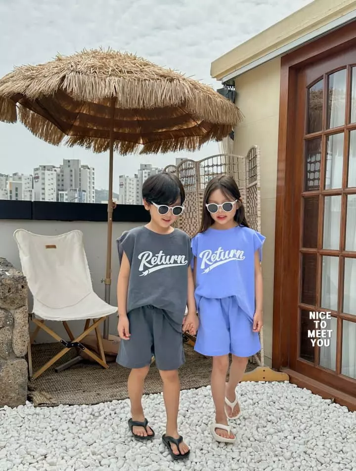 Nice To Meet You - Korean Children Fashion - #discoveringself - Return Top Bottom Set - 10
