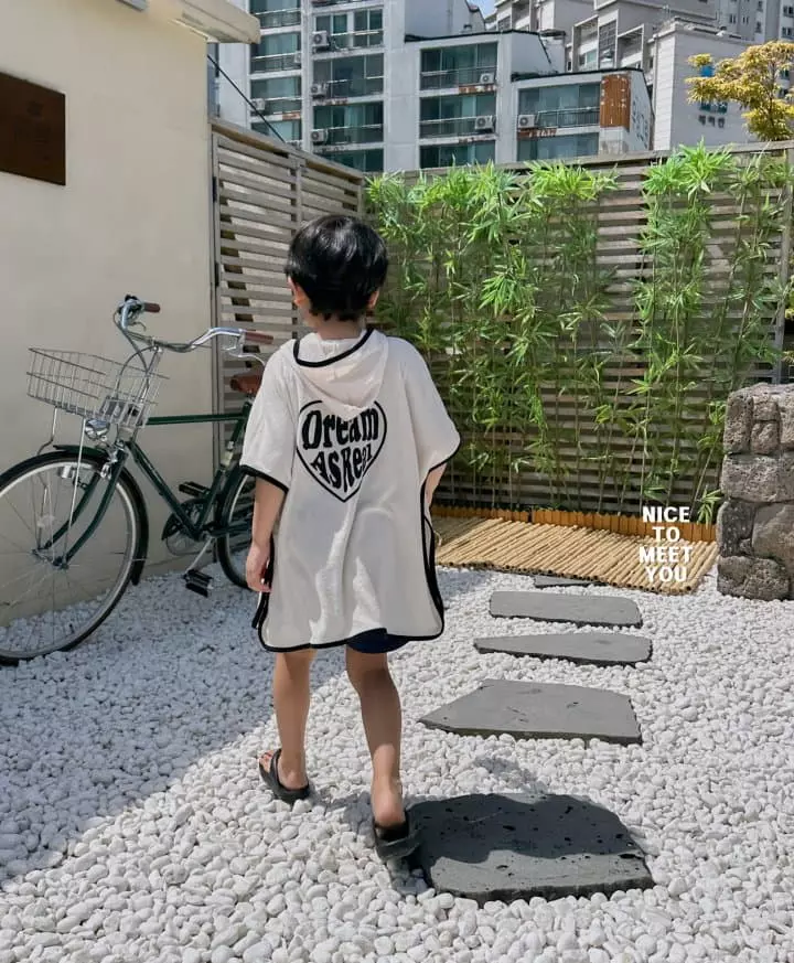 Nice To Meet You - Korean Children Fashion - #discoveringself - Terry Hoody Cape JS(JS~JM) - 6
