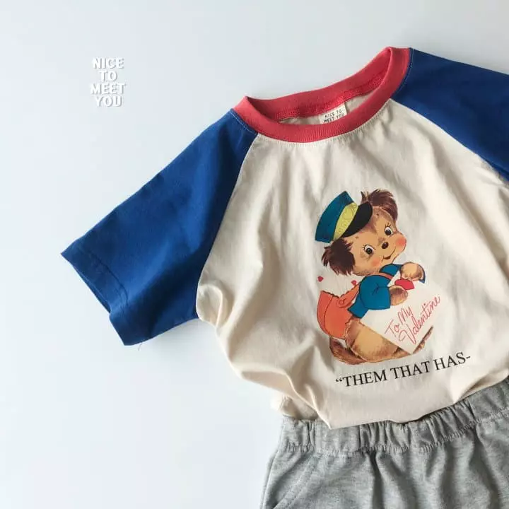 Nice To Meet You - Korean Children Fashion - #littlefashionista - Bera Raglan Tee - 3