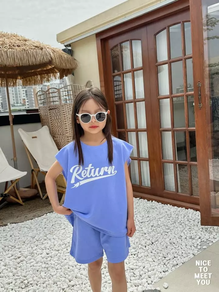 Nice To Meet You - Korean Children Fashion - #magicofchildhood - Return Top Bottom Set - 3