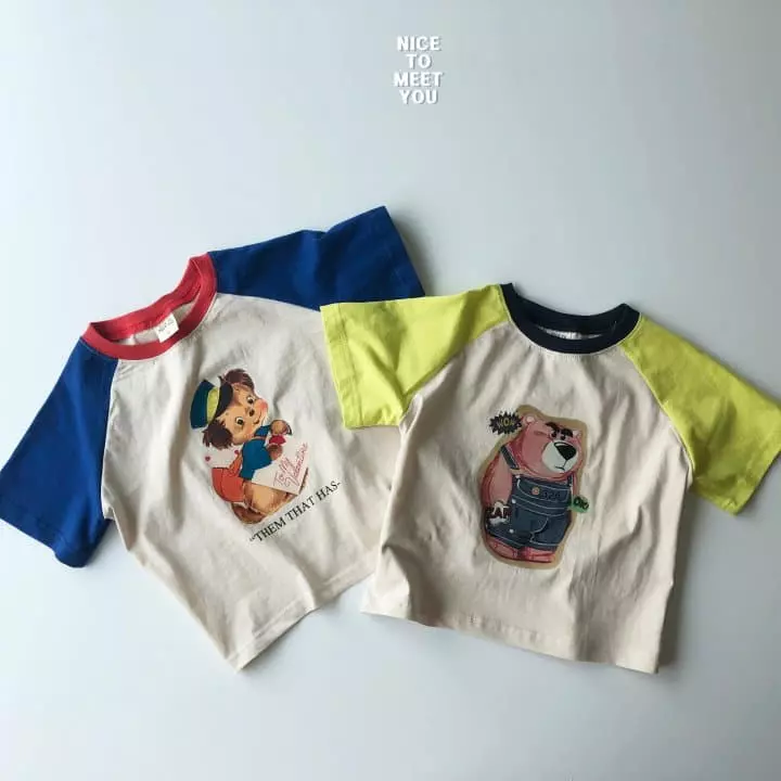 Nice To Meet You - Korean Children Fashion - #prettylittlegirls - Bera Raglan Tee - 6