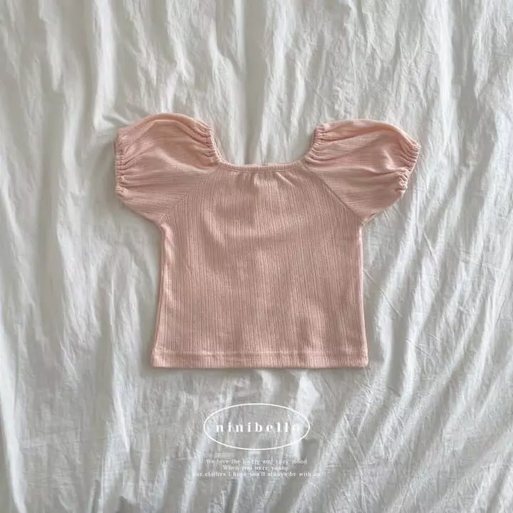 Ninibello - Korean Children Fashion - #fashionkids - Square Puff Tee - 2