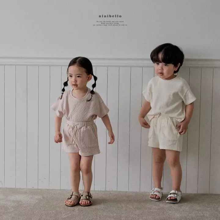 Ninibello - Korean Children Fashion - #prettylittlegirls - Natural Pocket Top Bottom Set - 8