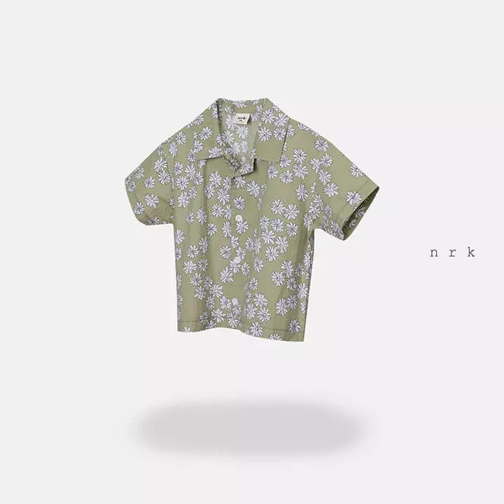 Nrk - Korean Children Fashion - #kidzfashiontrend - Flower Shirt - 4