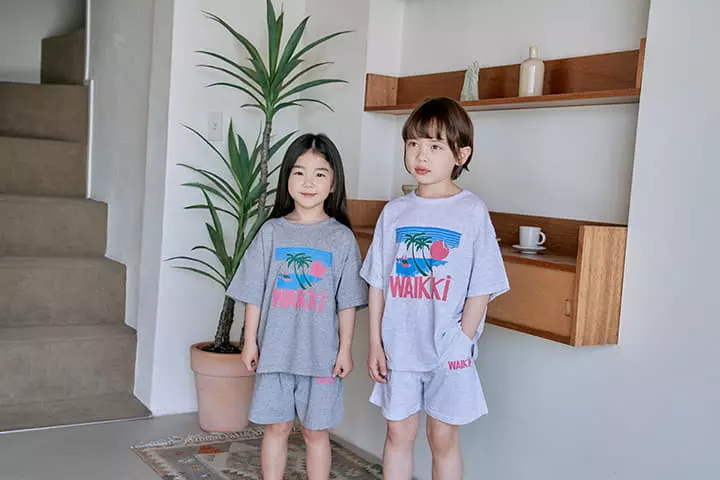 Nrk - Korean Children Fashion - #fashionkids - Wakiki Top Bottom Set - 12