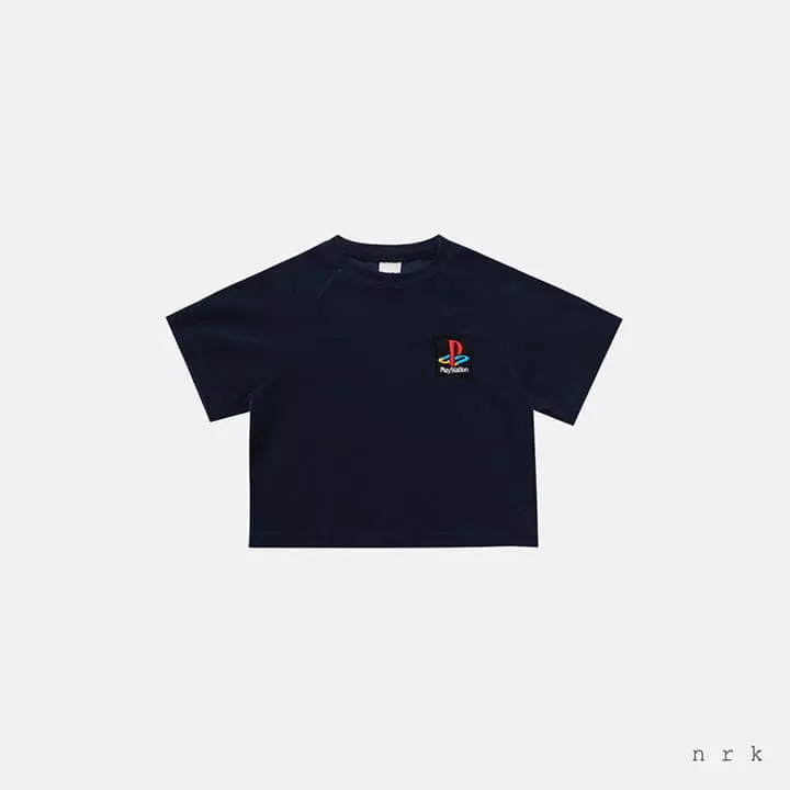 Nrk - Korean Children Fashion - #kidsshorts - Embrodiery Terry Tee - 4