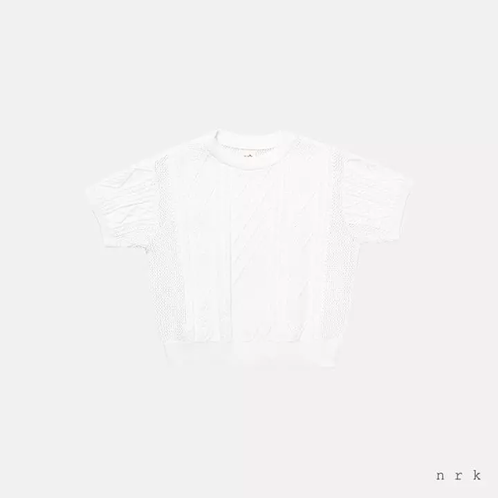 Nrk - Korean Children Fashion - #minifashionista - Cable Knit Tee - 4
