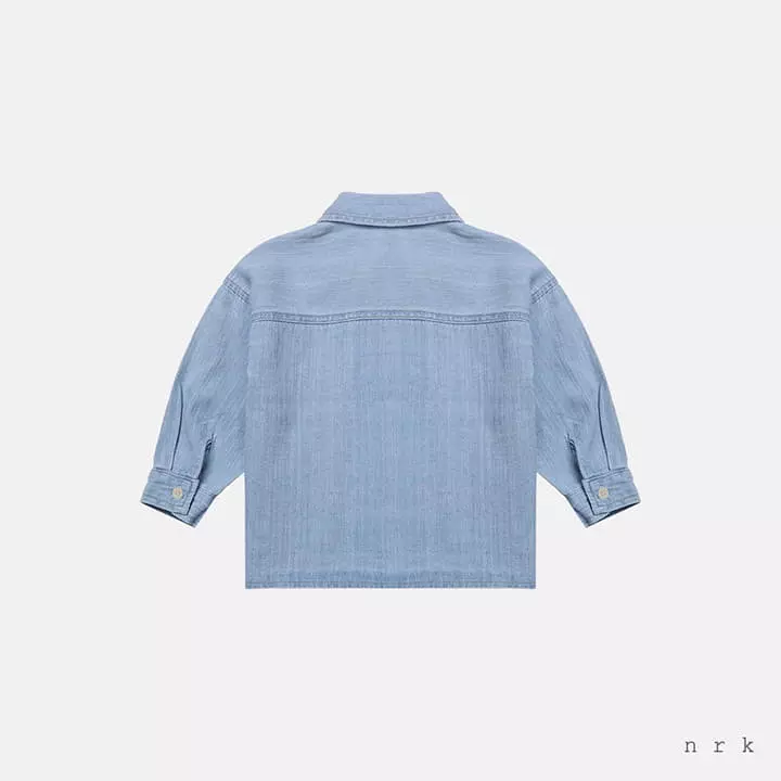 Nrk - Korean Children Fashion - #todddlerfashion - Slav Denim Shirt - 4