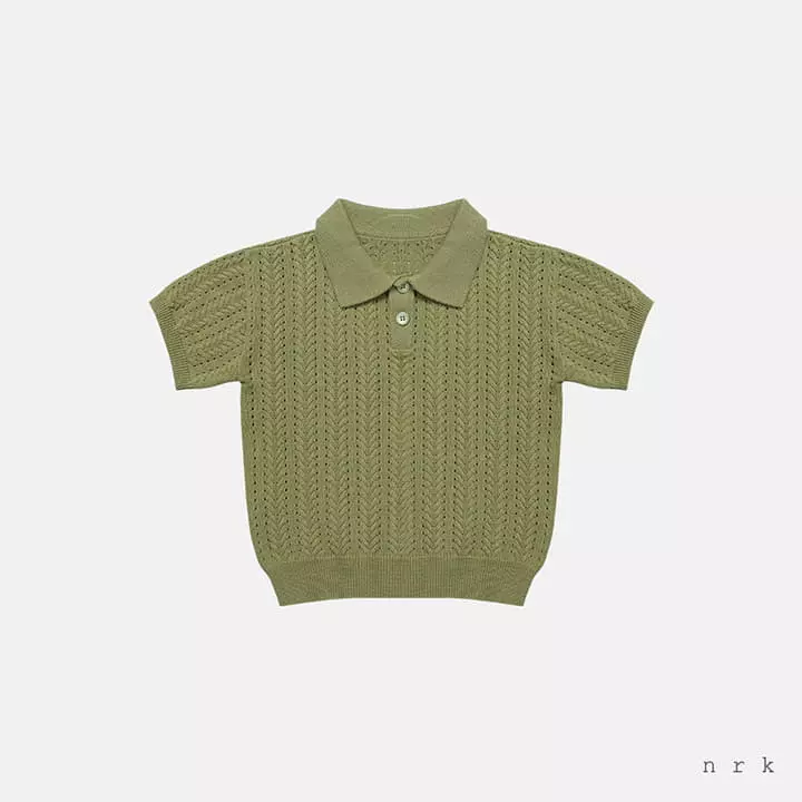 Nrk - Korean Children Fashion - #toddlerclothing - Collar Cable Knit Tee - 2