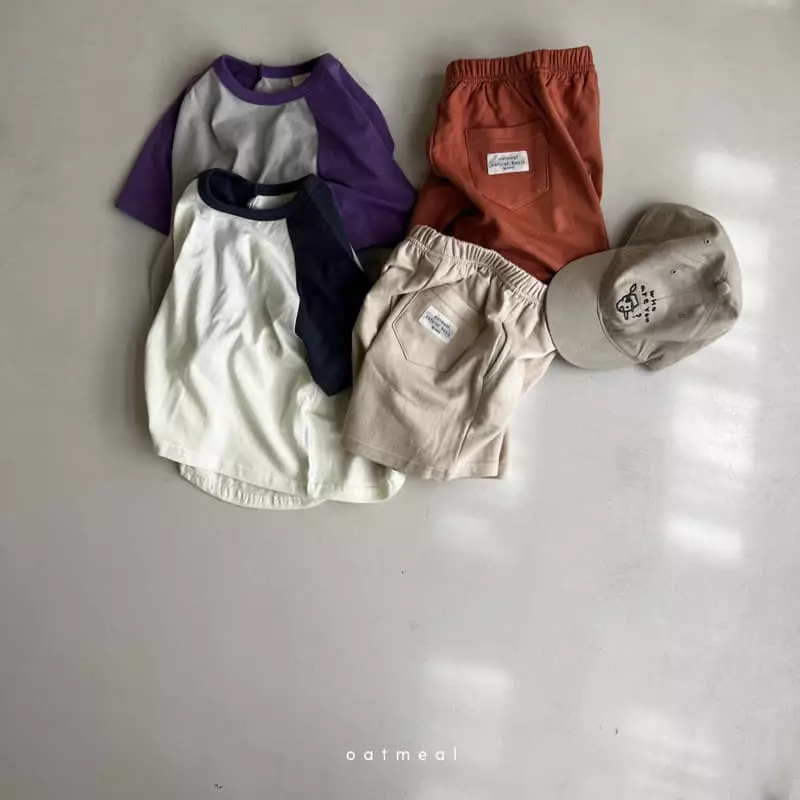 Oatmeal - Korean Children Fashion - #designkidswear - Glan Raglan Tee - 12