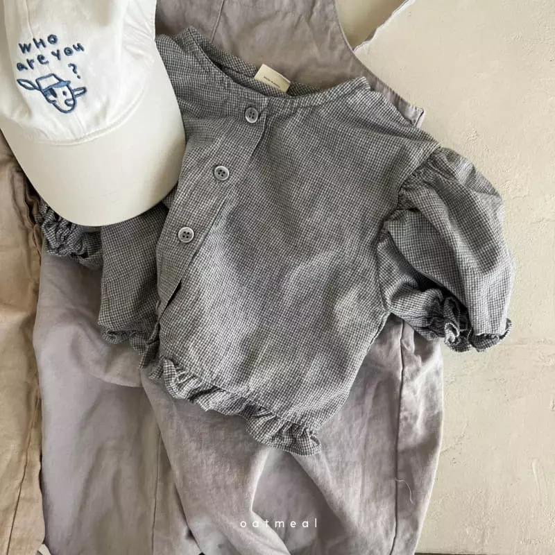 Oatmeal - Korean Children Fashion - #discoveringself - Bave Dungarees Pants - 12