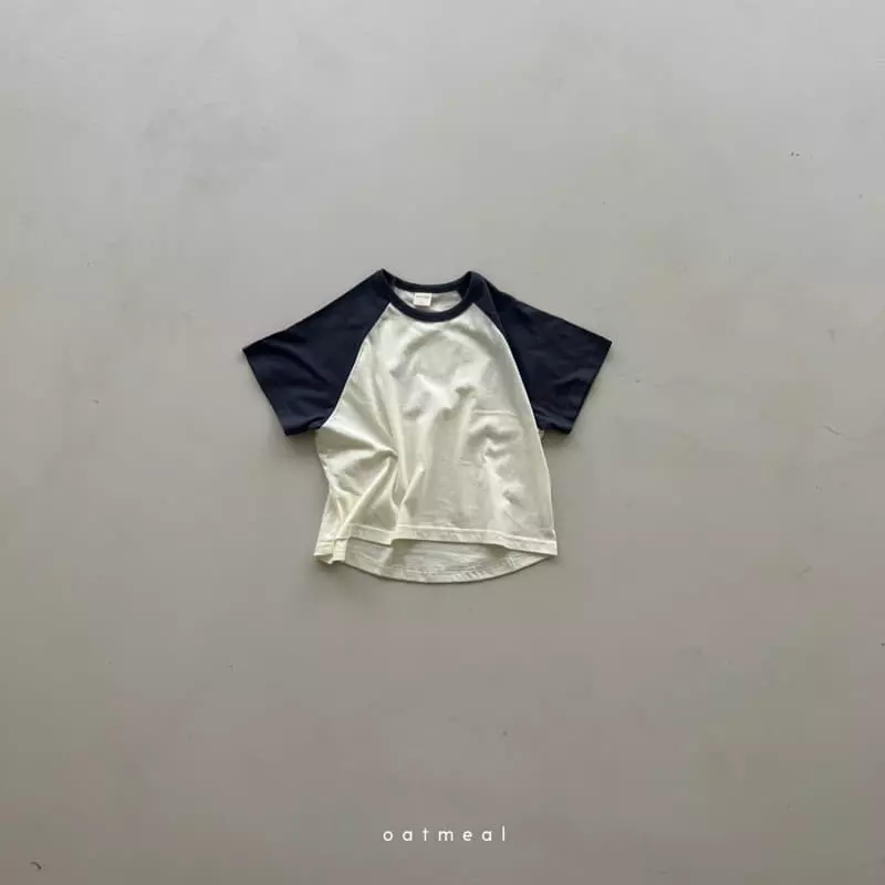 Oatmeal - Korean Children Fashion - #kidzfashiontrend - Glan Raglan Tee - 3