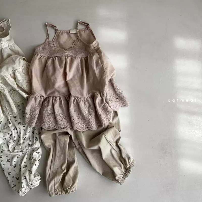 Oatmeal - Korean Children Fashion - #toddlerclothing - Oz Lace Blouse - 11