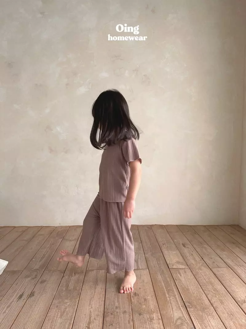 Oing - Korean Children Fashion - #Kfashion4kids - Salrang Top Bottom Set - 5