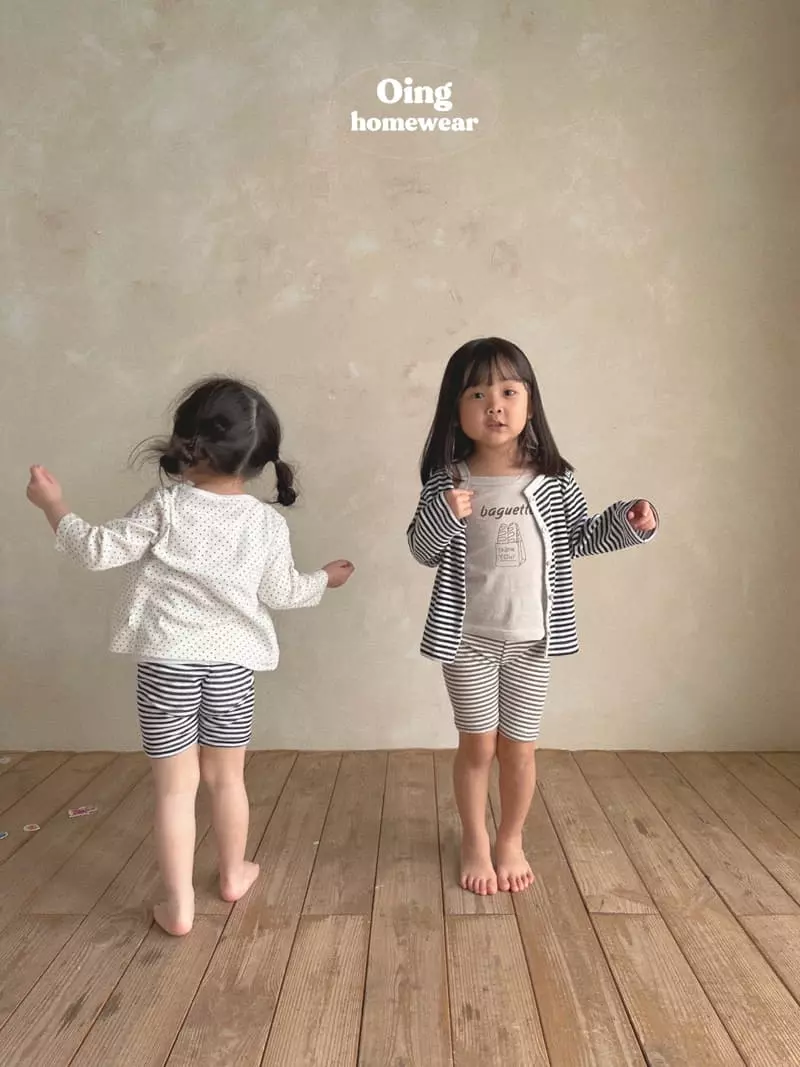 Oing - Korean Children Fashion - #kidsshorts - Bagen Top Bottom Set - 3