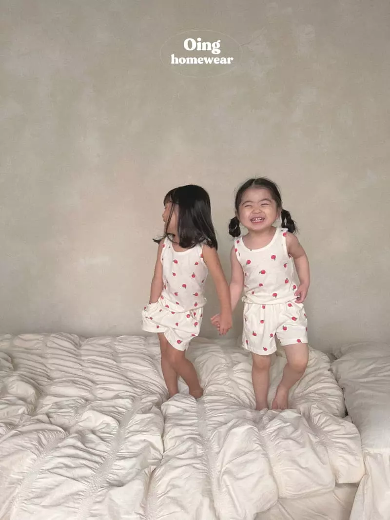 Oing - Korean Children Fashion - #stylishchildhood - Roming Sleeveless Top Bottom Set Stripes