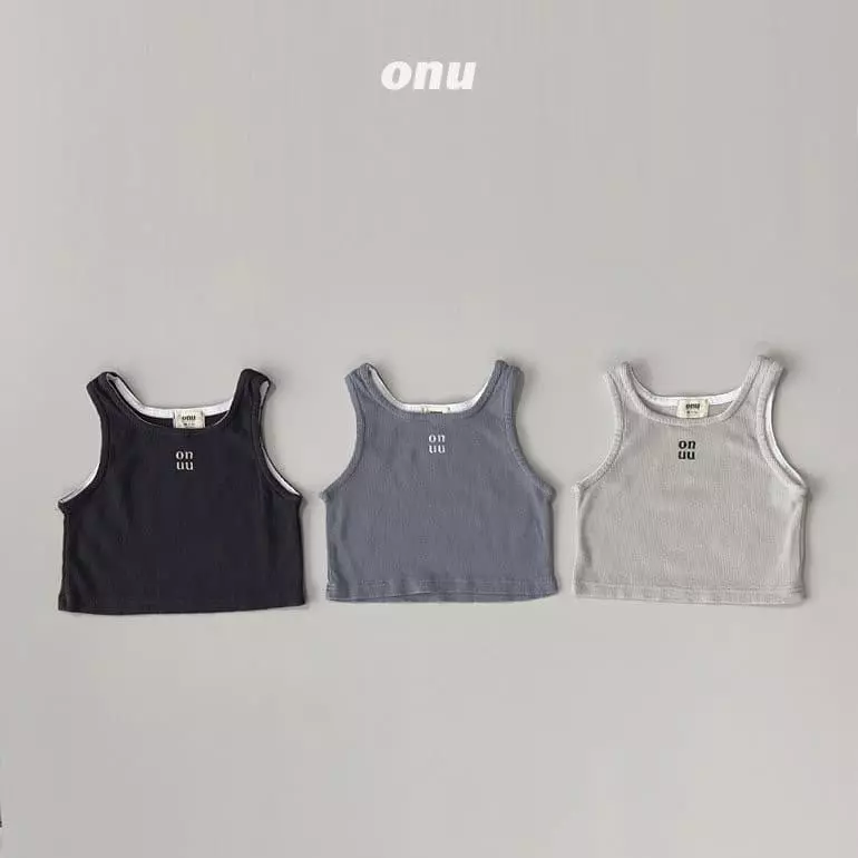 Onu - Korean Children Fashion - #childrensboutique - Waffle Sleeveless - 2