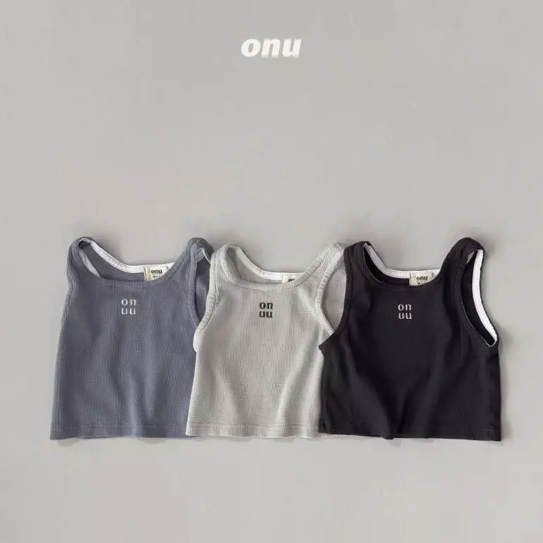 Onu - Korean Children Fashion - #fashionkids - Waffle Sleeveless - 5
