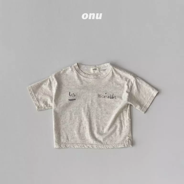 Onu - Korean Children Fashion - #kidsshorts - Les Miserables Tee - 5