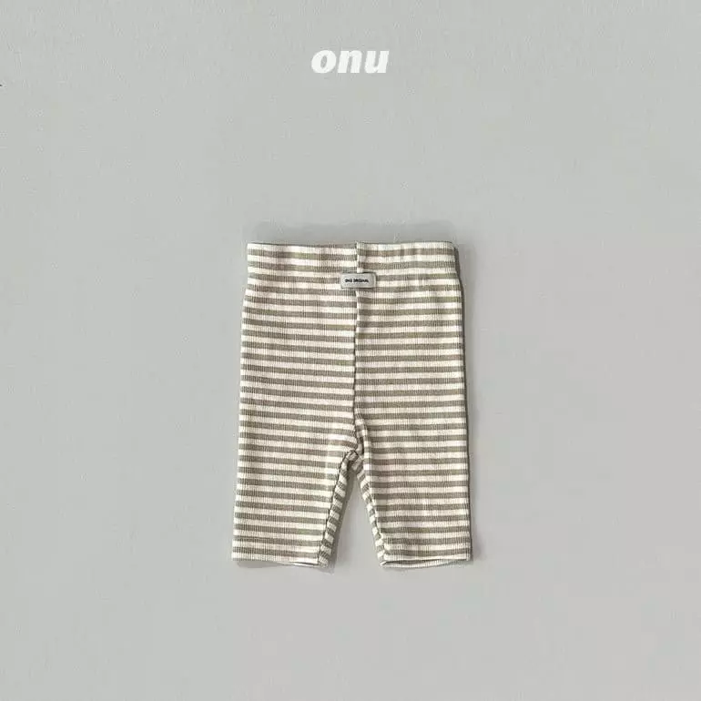 Onu - Korean Children Fashion - #kidsshorts - Stripes Leggings - 3