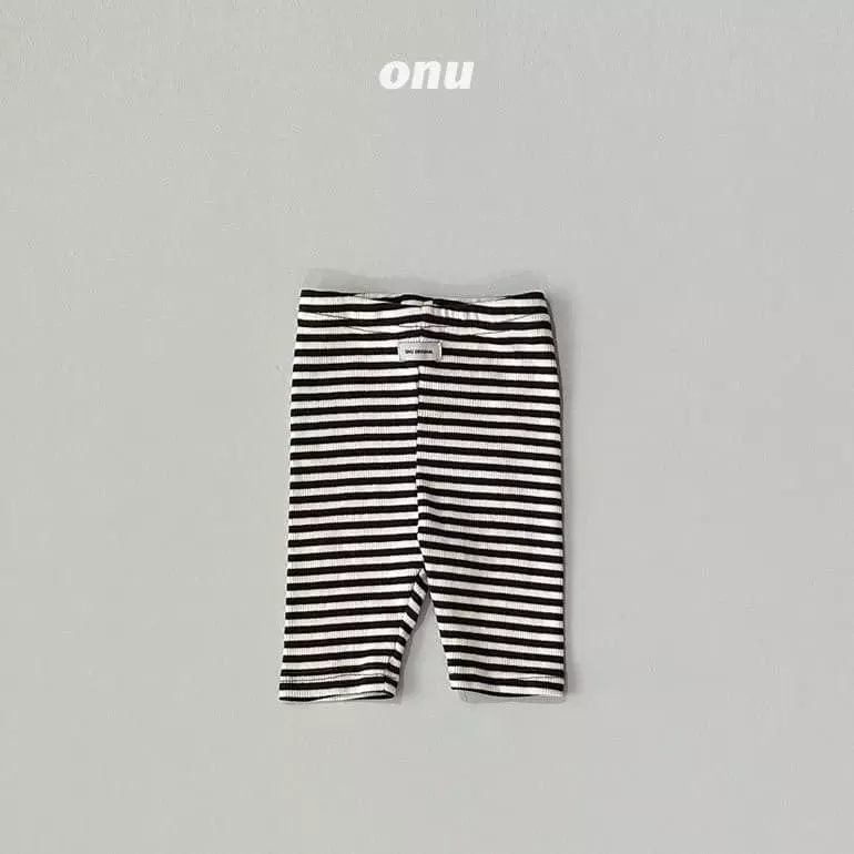 Onu - Korean Children Fashion - #kidsshorts - Stripes Leggings - 4