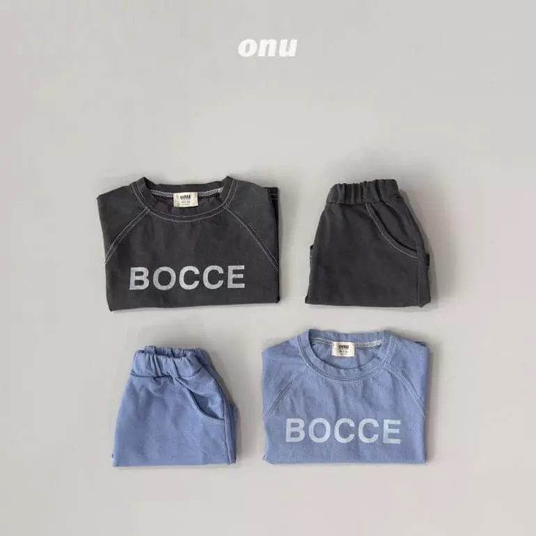 Onu - Korean Children Fashion - #kidzfashiontrend - Boche Stitch Top Bottom Set