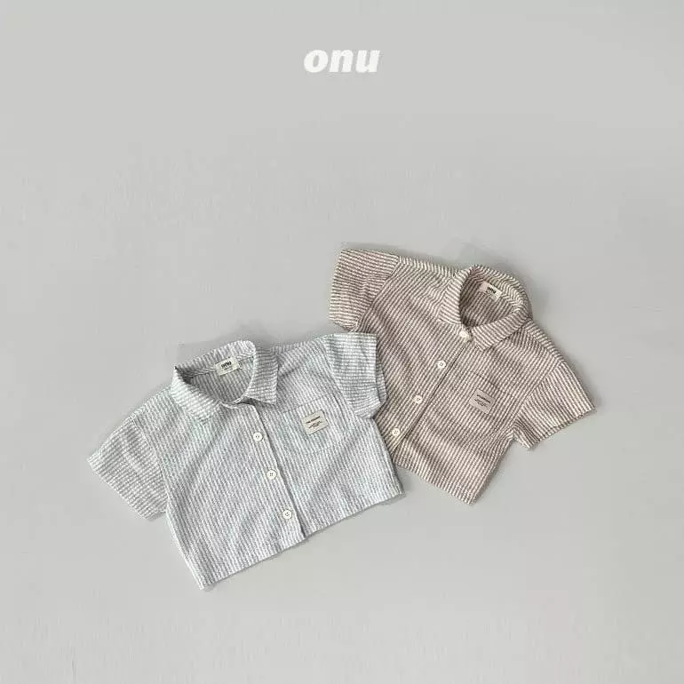 Onu - Korean Children Fashion - #Kfashion4kids - Stripes Shirt - 4