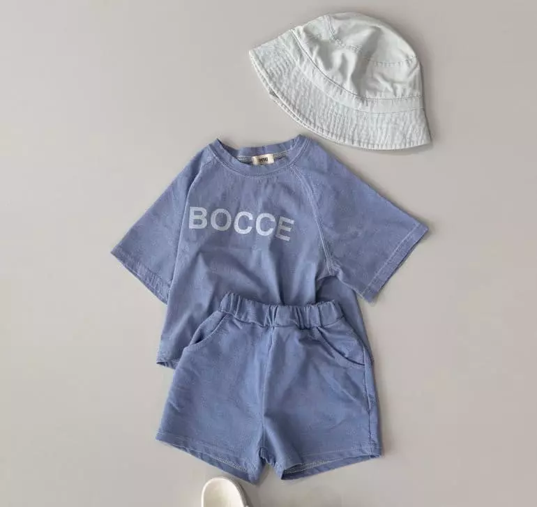 Onu - Korean Children Fashion - #littlefashionista - Boche Stitch Top Bottom Set - 4
