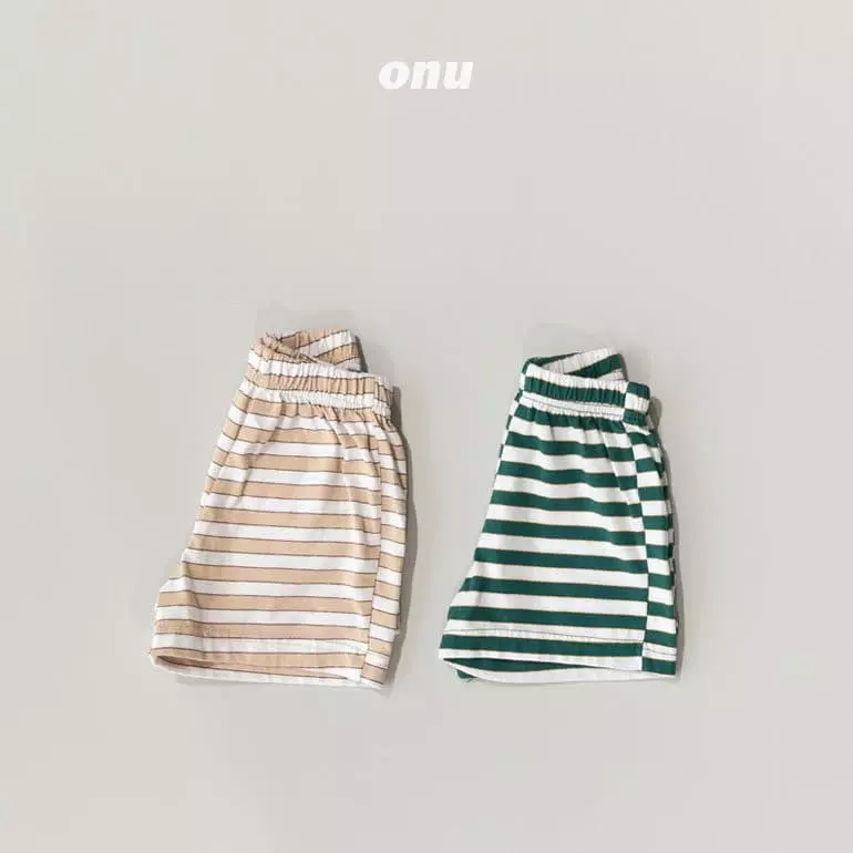 Onu - Korean Children Fashion - #minifashionista - Stripes Top Bottom Set - 8