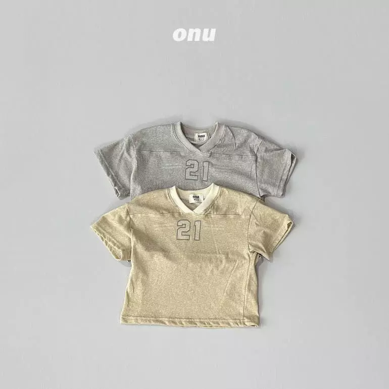 Onu - Korean Children Fashion - #todddlerfashion - V Rugby Tee - 2