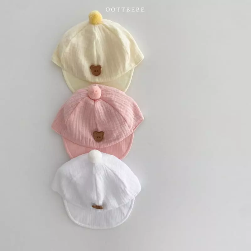 Oott Bebe - Korean Baby Fashion - #babyboutique - Bear Yoru Cap ~6m - 10