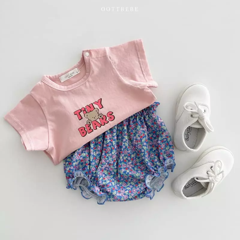 Oott Bebe - Korean Baby Fashion - #babyboutique - Bebe Tiny Bears Tee - 8