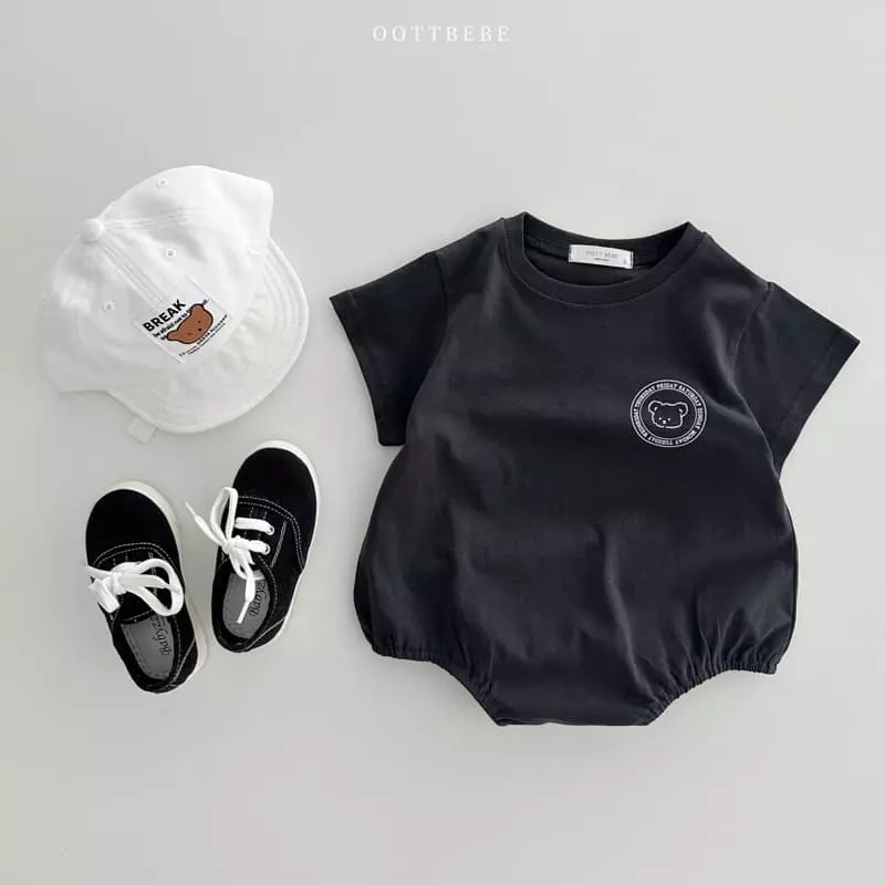 Oott Bebe - Korean Baby Fashion - #babyboutique - Lettering Bodysuit - 7