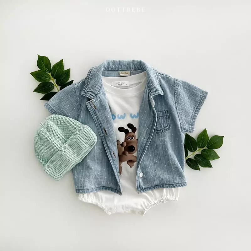 Oott Bebe - Korean Baby Fashion - #babyfever - Bow Wow Bodysuit - 2