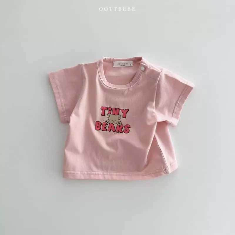 Oott Bebe - Korean Baby Fashion - #babyootd - Bebe Tiny Bears Tee - 2