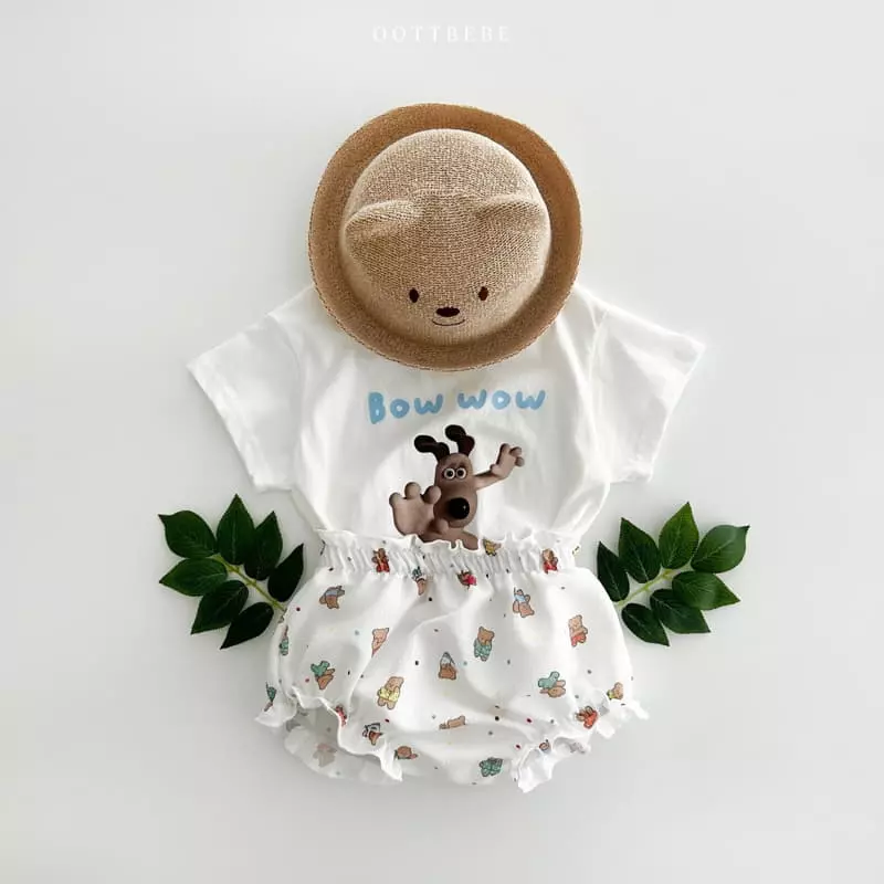 Oott Bebe - Korean Baby Fashion - #babyootd - Bow Wow Bodysuit - 6