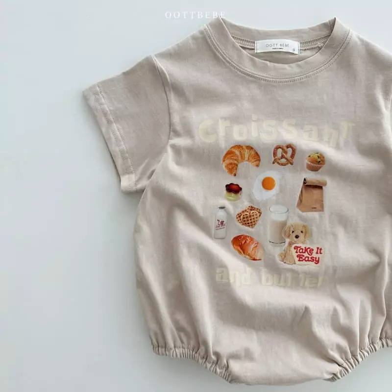 Oott Bebe - Korean Baby Fashion - #babyoninstagram - Strawberry Croissant Bodysuit - 4